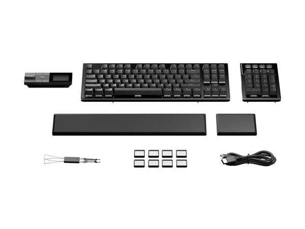 be quiet! Dark Mount Silent Linear US ANSI, Ledningsført, USB, Mekanisk, QWERTY, RGB LED, Sort