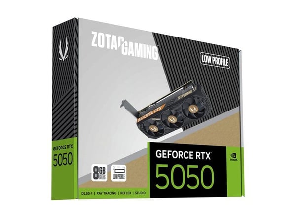 ZOTAC GAMING - Grafikkort - GeForce RTX 5050 - 8 GB GDDR6 - PCIe 5.0 x8 lav profil - 2 x DisplayPort, HDMI