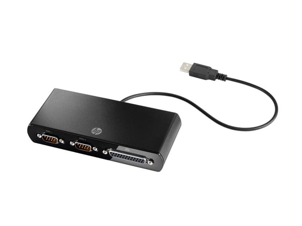 HP - Seriell adapter - USB - RS-232 x 1 - svart - for HP 34, Z1 G9; Elite 600 G9, 800 G9, t655; Pro 260 G9, 400 G9, t550; ProOne 440 G9