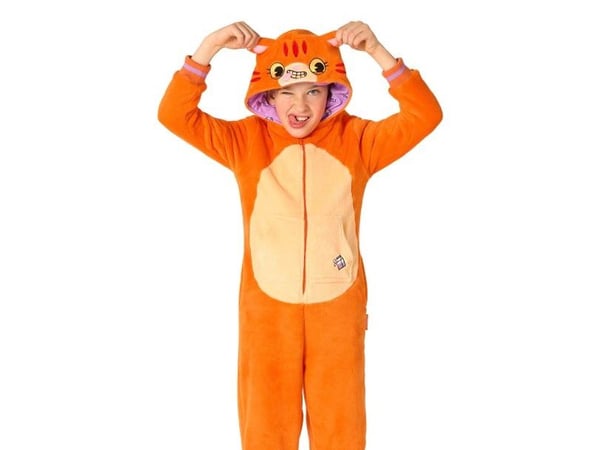 Orange kattdräkt