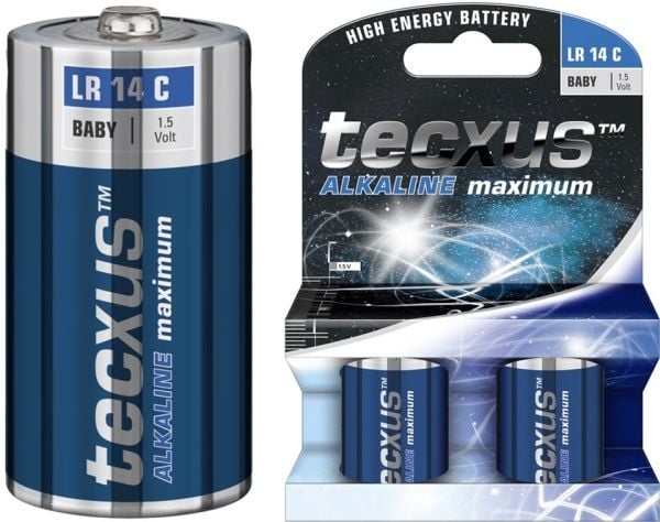 tecxus Baby LR 14 C - Batteri 2 x C - Alkalisk