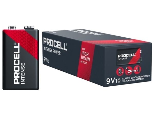 PROCELL Intense - Paristo 10 x 9V - Alkaliparisto - alkaliparisto