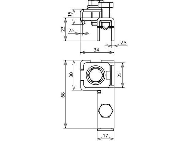 Potentiaalin tasaus Putkipuristimet Liitinpuristin A2, 4-50 mm²