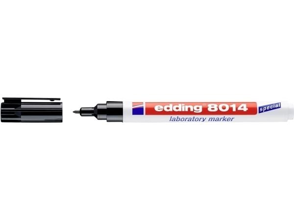 Edding 8014 permanent markør rund spiss svart 1 stk (4-8014)