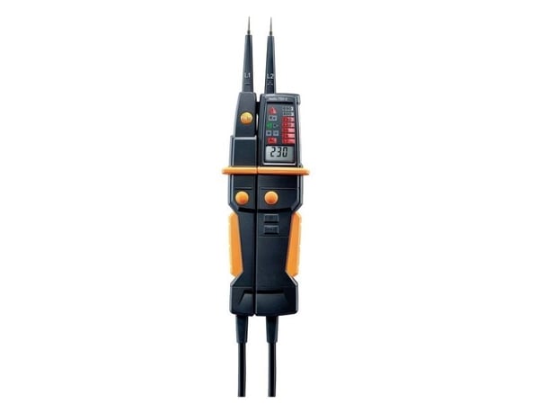 testo 750-3 Kaksinapainen jännitetesteröintilaite CAT IV 600 V, CAT III 1000 V LED, LCD-näyttö