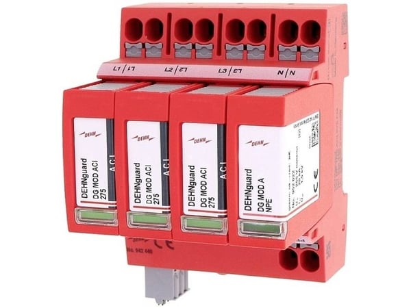 DEHN 942440 Typ 2 942440 DG MP TNS ACI 275 FM Ylijännitesuoja Ylijännitesuoja: jakokaappiin 20 kA 1 kpl 1 kpl