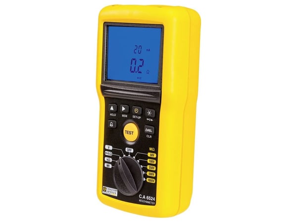 Chauvin Arnoux C.A 6524 Isolationsmåler 50 V, 100 V, 250 V, 500 V, 1000 V 200 GΩ