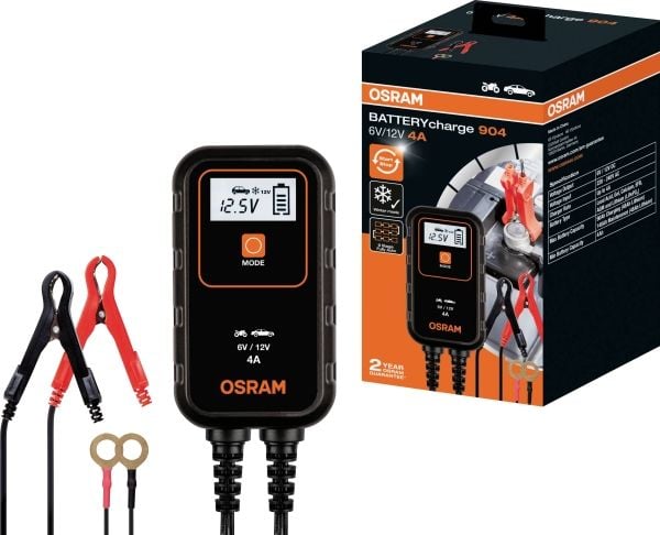 Osram BatteryCharge 904 Akkulaturi - 6V / 12V