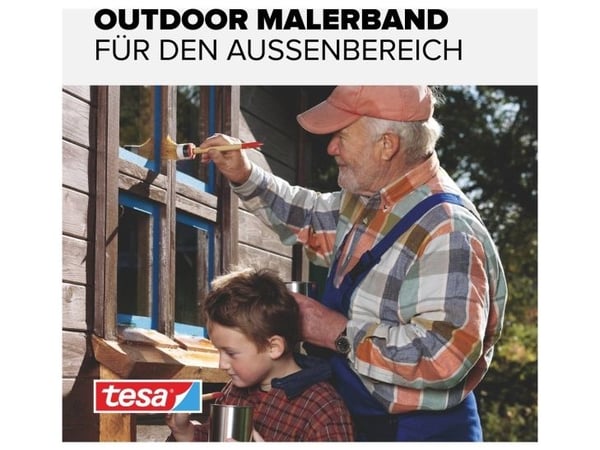 tesa Professional Outdoor 56214-00000-03 Malertape Blå (L x B) 50 m x 25 mm 2 stk