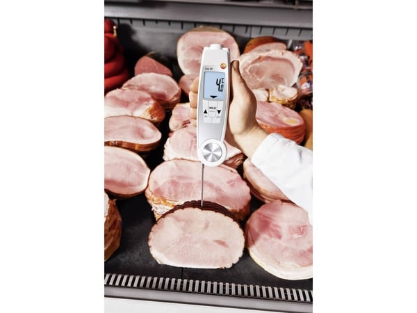 testo 104-IR Pistolämpömittari (HACCP) Mittausalue lämpötila -50 - 250 °C Anturin tyyppi NTC HACCP:n (elintarviketurvallisuus) mukainen, kosketukse...
