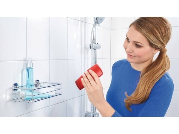 tesa 40213-00000-00 baath Plus Brusebadskurv Lim Sølv