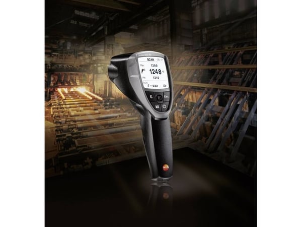 testo 835-T2 Infrapunalämpömittari Optiikka (lämpömittari) 50:1 -10 - +1500 °C Kosketuksen mittausmenetelmä