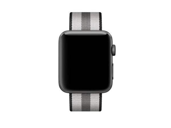 Apple Vevd nylonrem i svart (stripete) for 42 mm etui (MQVR2ZM/A)