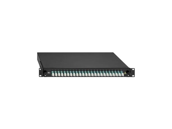 LWL-splejseboks Rutenbeck 24 x LC-D OM3 aqua 24 porte 1 U