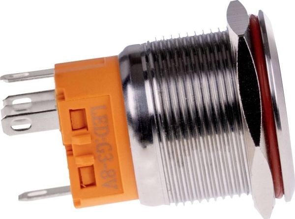 Joy-it BUTTON22A-L-GR BUTTON22A-L-GR BUTTON22A-L-GR Painonappikytkin 250 V 3 A 1 x On/(Off) Klikkaava Vihreä (Ø x K) 25 mm x 35 mm IK10 , IP67 1 kp...