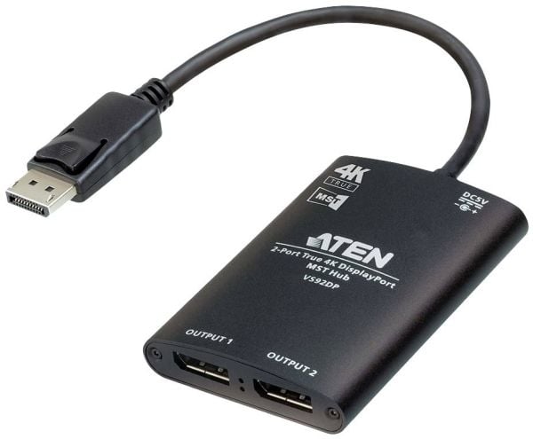 ATEN VS92DP - Videofordeler - 2 x DisplayPort - stasjonær