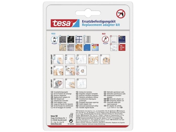 tesa BK20-1 Erilaiset kiinnitysmateriaalit