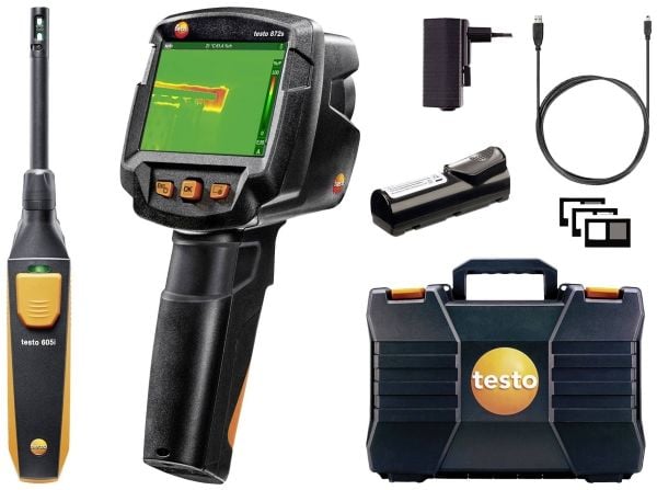 testo 872s Rakennusdiagnoosisarja Lämpökamera -30 - +650 °C 240 x 180 pikseliä 9 Hz (0560 8726)