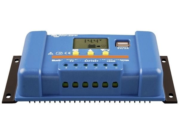 Victron Energy Blue-Solar PWM-LCD&USB Solcelle-opladningsregulator PWM 12 V, 24 V 10 A