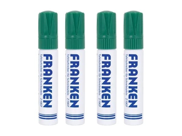 Franken Z1910 02, 4 stykker, Grønn, Grønn, Hvit, 4 mm, 1,2 cm, Unisex