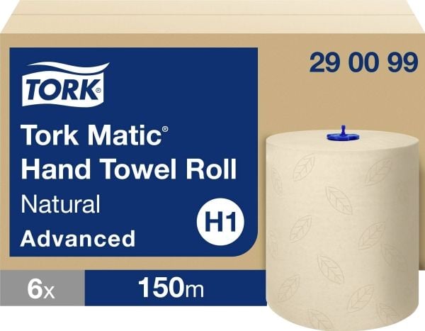 Håndklær Tork Matic H1 Advanced natur 2-lags - (6 ruller/kartong)