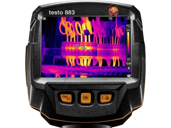 testo 883 lämpökamera -30 - 650 °C 27 Hz WiFi (0560 8830)