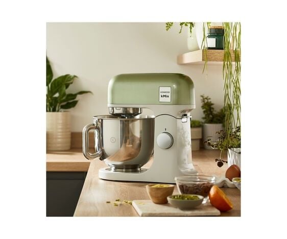 Kenwood kMix KMX760GR, Elektrisk visp, Grønn, Grå, Miksing, 5 l, Metall, Rustfritt stål