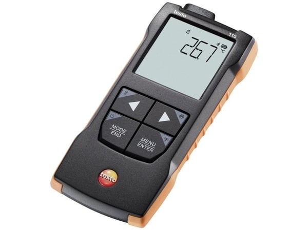 testo 110 Lämpötilan mittauslaitteet -200 - +800 °C Anturityyppi NTC, Pt100