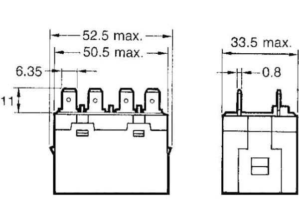 Omron G7L-2A-T 200-240 VAC Stikrelæ 240 V/AC 25 A 2 x sluttekontakt 1 stk
