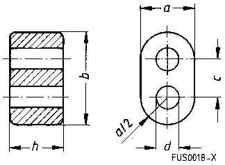 TDK B62152A1X1 B62152A1X1 Ferriittirengassydän Kaksoisreikä Kaapelin Ø (max.) 3,4 mm (L x S x K) 14,5 x 8,5 x 14,5 mm 1 kpl 1 kpl