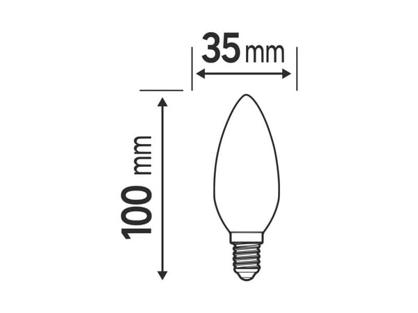 OSRAM 4058075592575 LED (RGB) lampa EEK D (A - G) E14 Ljuskälla 5,5 W = 60 W Kallvit (Ø x L) 35 mm x 100 mm 3 st