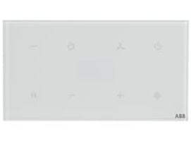 ABB 2601/7 W-54, Kontrollelement, Vit, Termoplast, IP44, 74 mm, 55 mm
