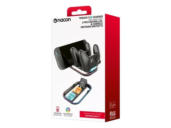 NACON NA029086, Ladesystem, Nintendo Switch 2, Svart, Blå, Grønn, Rød, Nintendo, Switch 2