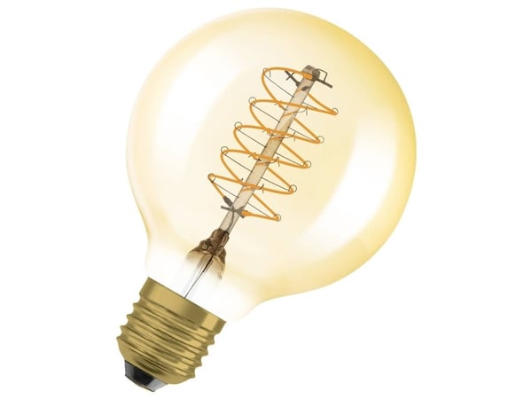 OSRAM 4099854090806 LED (RGB)-lampa EEK F (A - G) E27 Globeform 4,8 W = 37 W Varmhvid (Ø x L) 80 mm x 120 mm 1 stk