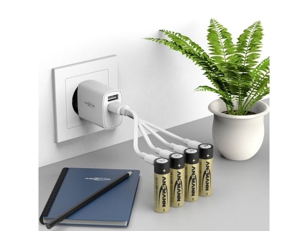 Ansmann 1312-0039 Uppladdningsbart AA-batteri Litium 1800 mAh 1,2 V 1,2 V 8 st