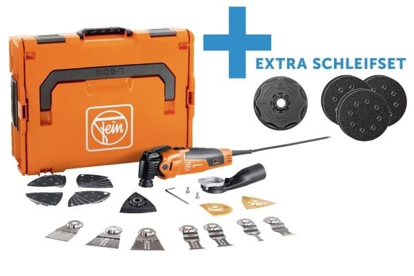Fein MM 500 PLUS CE sett 72296775000 multifunksjonelt verktøy inkl. koffert, med tilbehør 350 W (72296775000)