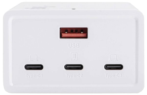 Akyga AK-CH-25 - Strømadapter - USB-C / USB - AC 110-240 V - 140 watt - hvit