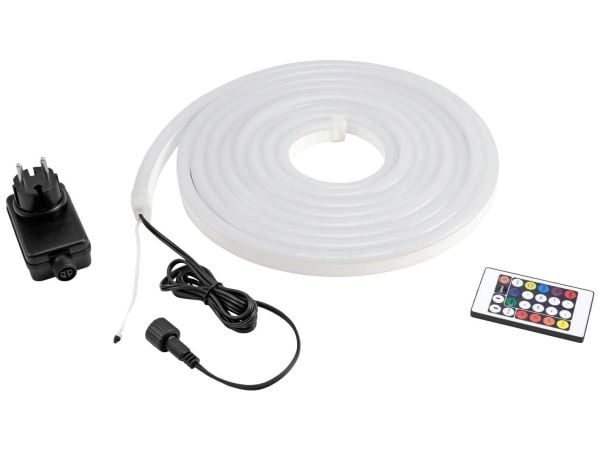 EUROLITE LED Pixel Neon Flex 12V RGB 5m med IR-sats (50499920)