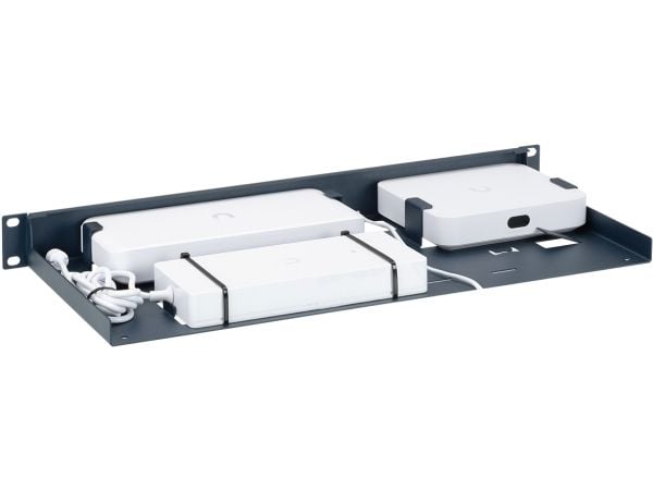 Rackmount.IT RM-UB-T8 - Monteringssett for nettverksenhet - rackmonterbar - metallisk mørkeblå - 1U - 19"