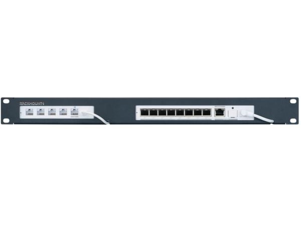 Rackmount.IT RM-UB-T8 - Monteringssett for nettverksenhet - rackmonterbar - metallisk mørkeblå - 1U - 19"