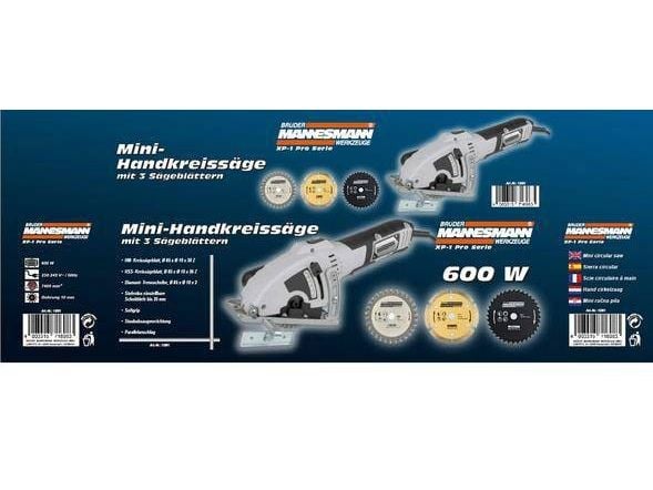 Brüder Mannesmann håndsirkelsag 85 mm 600 W (M12891)