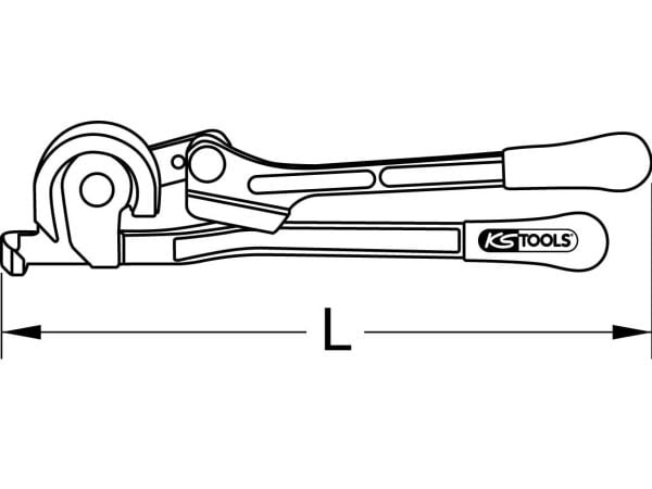 KS TOOLS mini-rörbockare Ø 6+8+10 mm (120.1000)