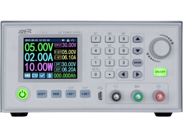 Joy-IT PS1440-C-PRO-RS485 Laboratoriestrømforsyning, justerbar 0 - 60 V 0 - 24 A 1440 W 1 x RS485 fjernstyrbar, programmerbar, (PS1440-C-PRO-RS485)