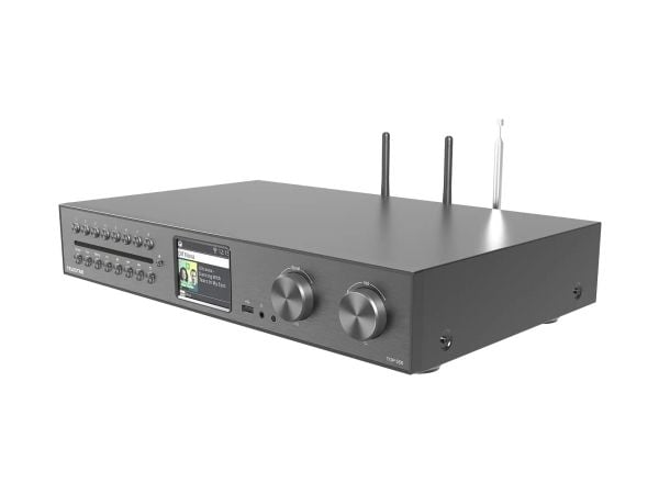 TelestarTOP550 Hi-Fi System CD/DAB+/FM/Internettradio, Bluetooth, USB, HDMI, Wi-Fi, Juodas