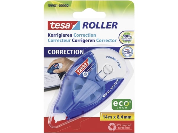 tesa® Rulla Correct ecoLogo® (L x S) 14 m x 8,4 mm 59981 Sisältö: 1 rulla(t) (59981-02-05)
