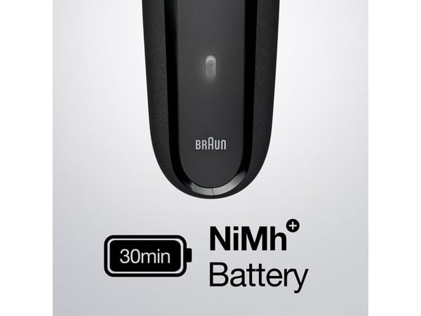 Braun Series 3 300BT, Roterende hode, Svart, Knapper, 1 mm, Batteri, Nikkelmetallhydrid (NiMH)