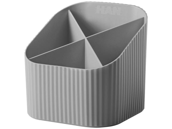 HAN Stifteköcher, Grå, Polypropen (PP), 111 mm, 111 mm, 105 mm, 1 st