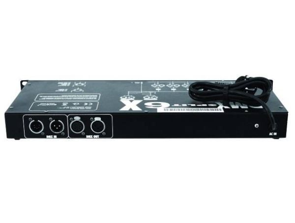 Eurolite DMX Splitter DMX Split 6X 6-kanavainen 48,30cm (19") muotoilu (70064820)