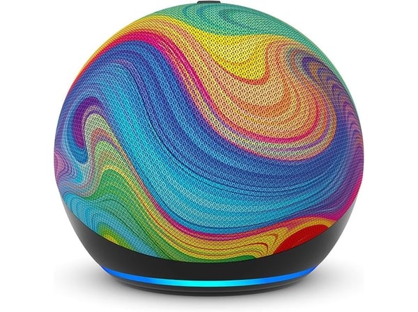 Amazon Echo Dot Kids - 5th Generation - smarthögtalare - Wi-Fi, Bluetooth - Appkontrollerad - rainbow swirl