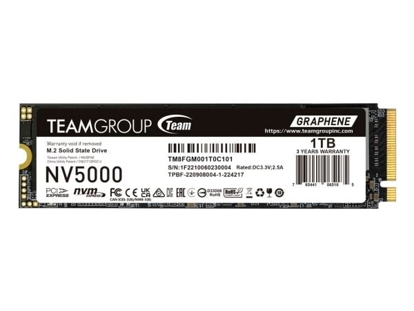 SSD Teamgroup 1 TB NV5000 TM8FGM001T0C101 PCIe M.2 PCIe 4.0 x4